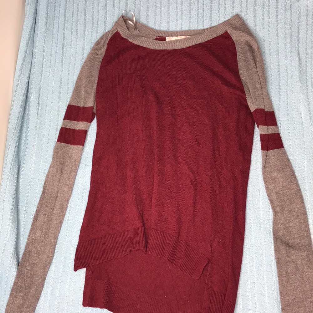 Maroon pink republic long sleeve shirt